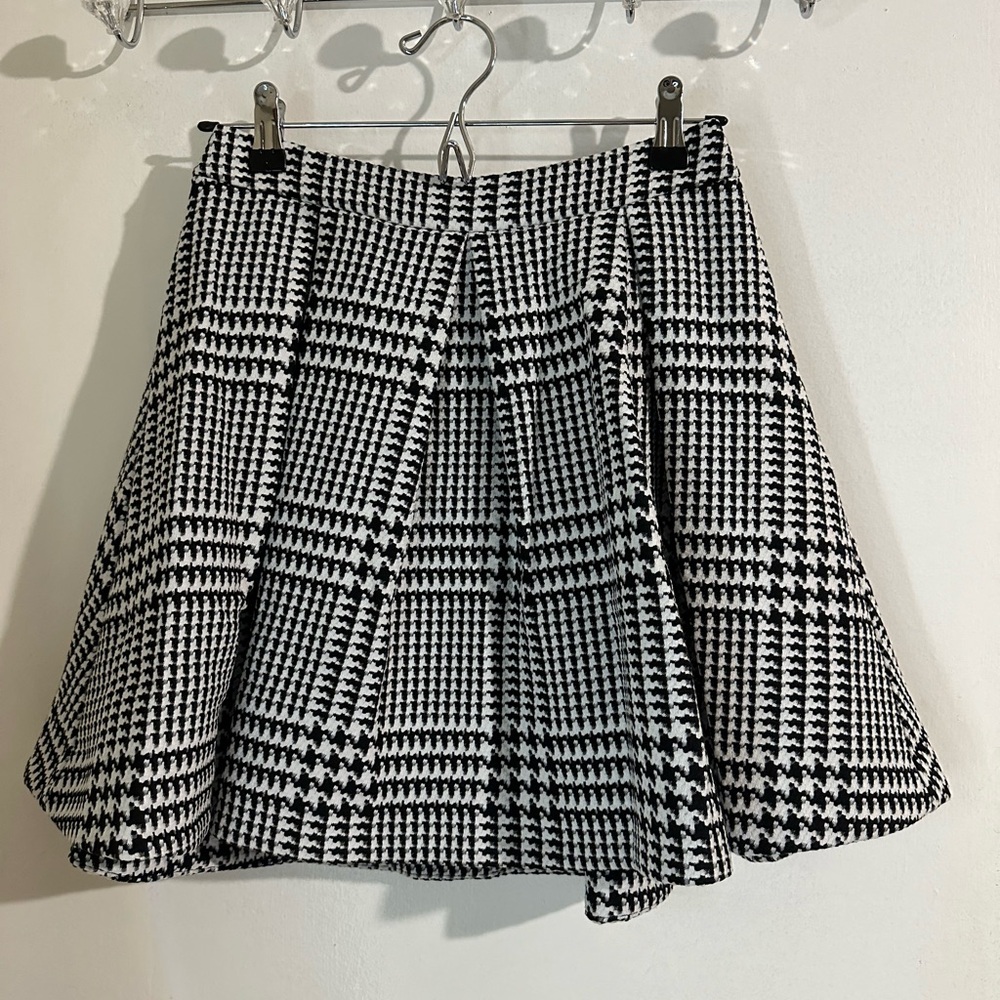 Winter plaid skirt from Express